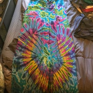 Hand dyed maxi skirt or strapless dress, you pick!